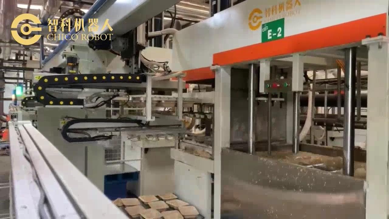 Automatic truss with mold transfer manipulator tableware machine (with trimming)