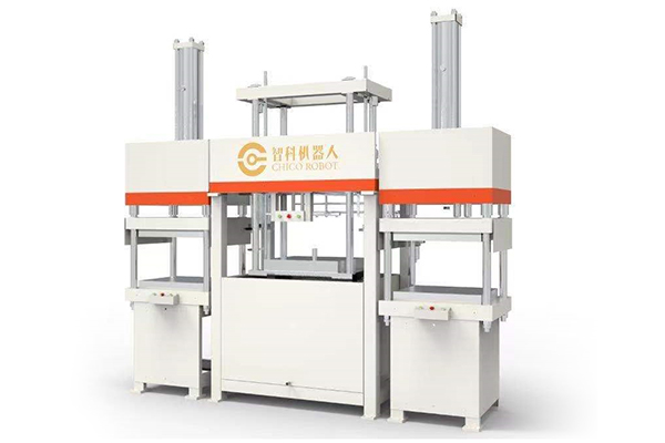 Semi-automatic pulping tableware forming machine