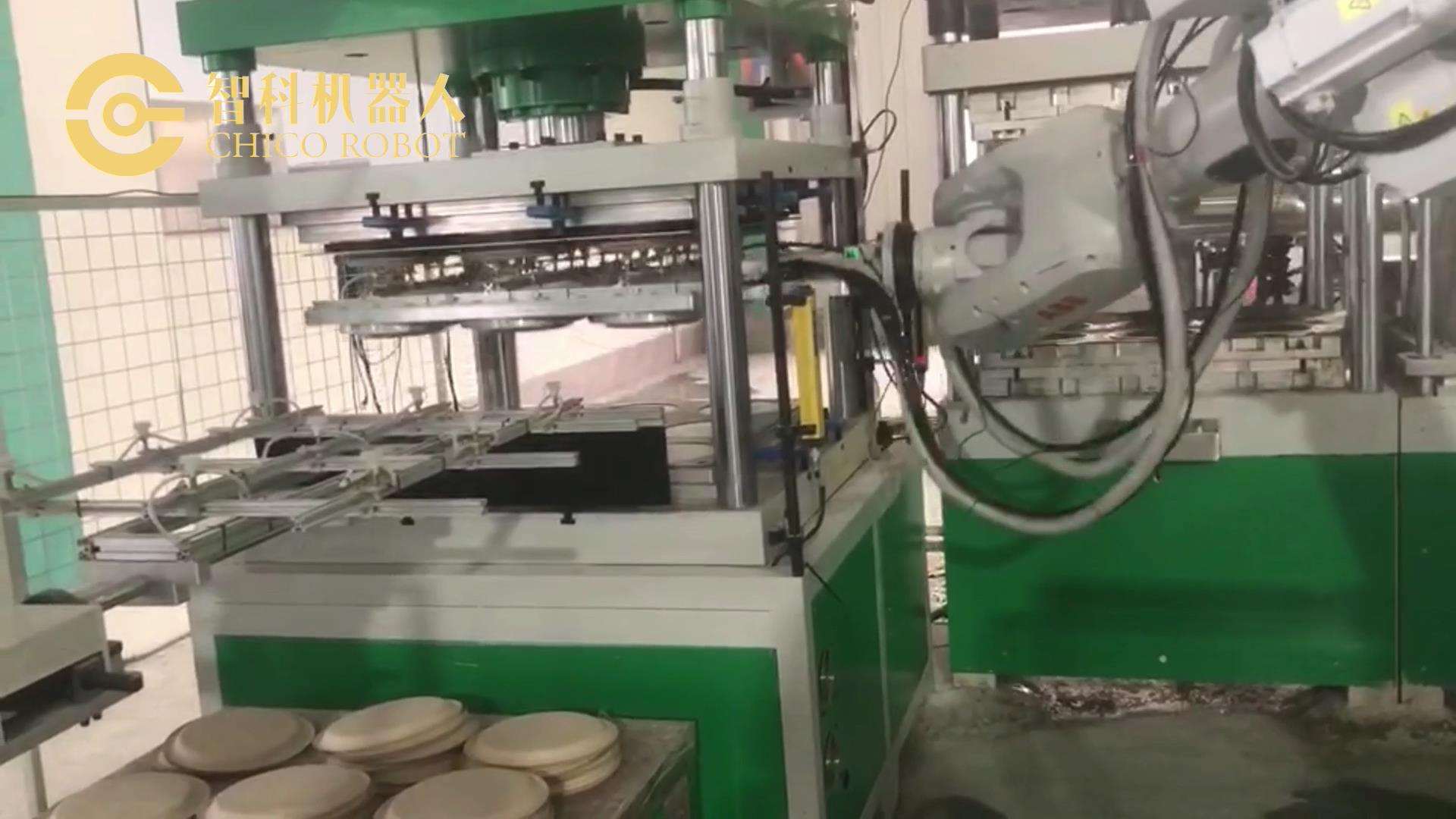 Automatic six axis robot tableware machine